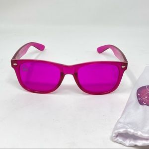 Rainbow OPTX Magenta Translucent Sunglasses